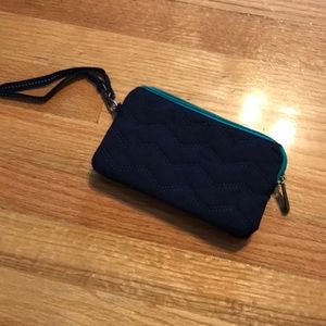 Thirty one gifts wristlet navy and teal